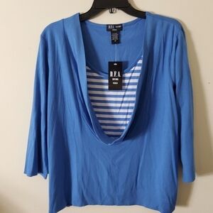 Women's  D. F. A. 3/4 sleeves  Pullover Blouse Size 1X